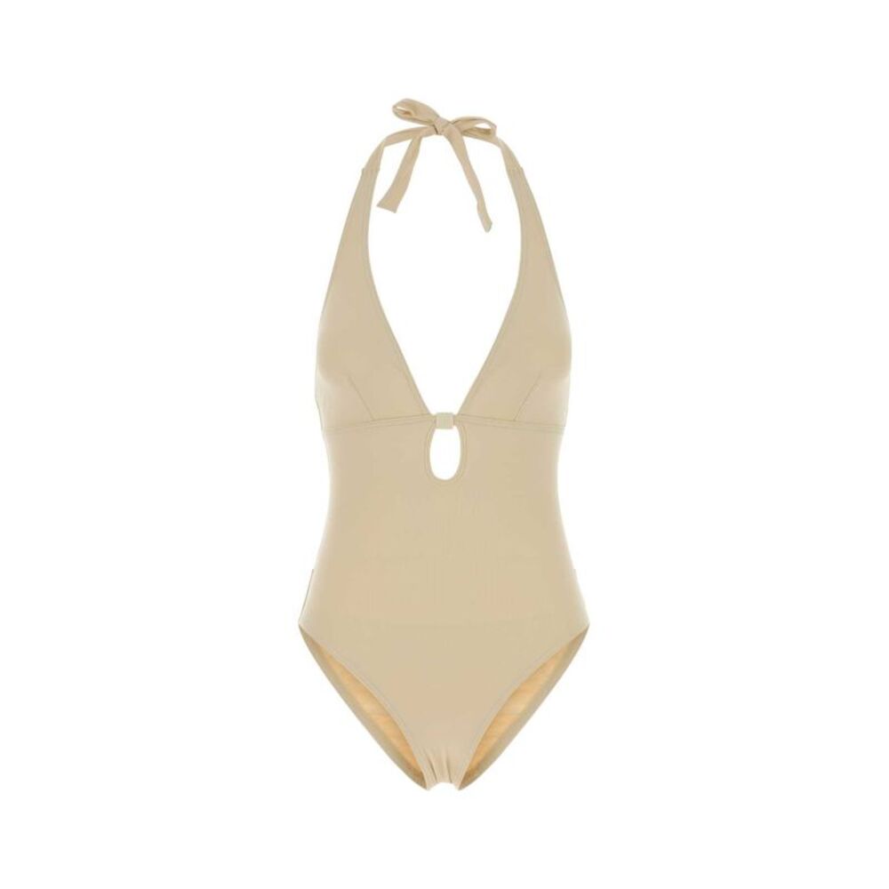 Eres Women Cream Stretch Nylon Harmony Swimsuit